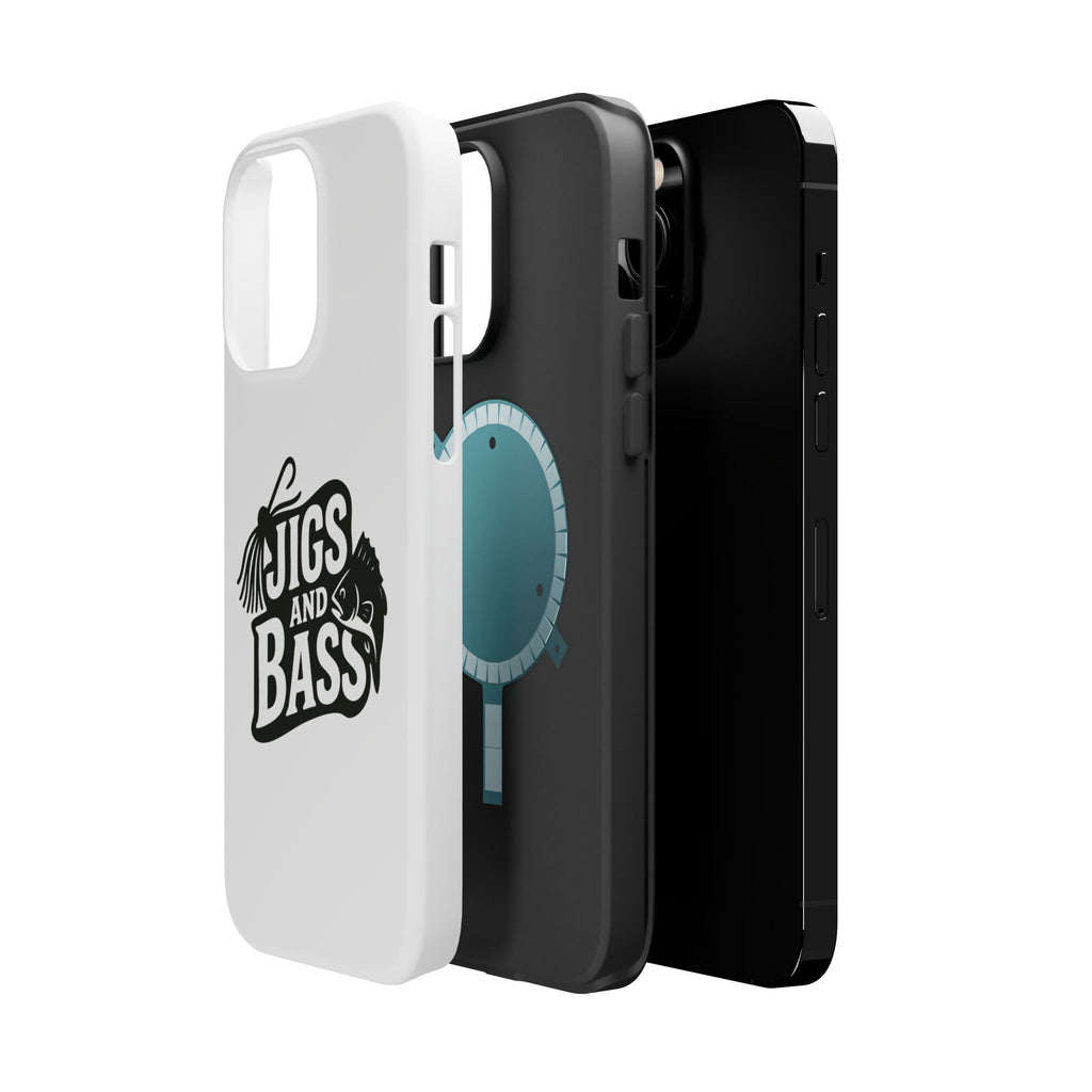 Fishing Enthusiast Impact-Resistant Phone Case - "Jigs and Bass" Design