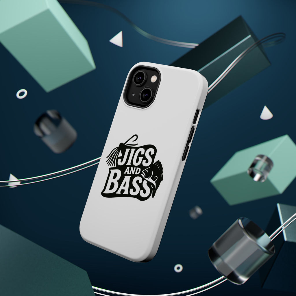 Fishing Enthusiast Impact-Resistant Phone Case - "Jigs and Bass" Design