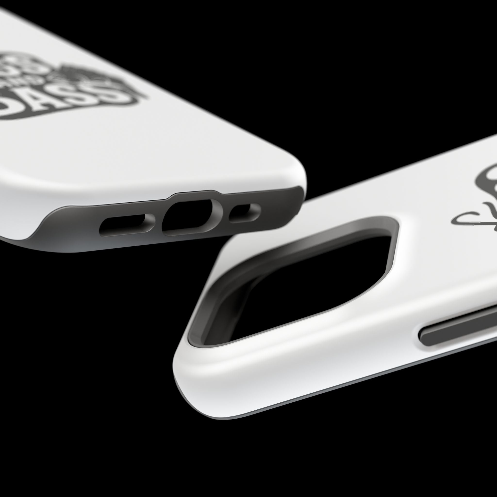 Fishing Enthusiast Impact-Resistant Phone Case - "Jigs and Bass" Design