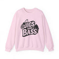 Fishing Enthusiast Crewneck Sweatshirt - 'Jigs and Bass'