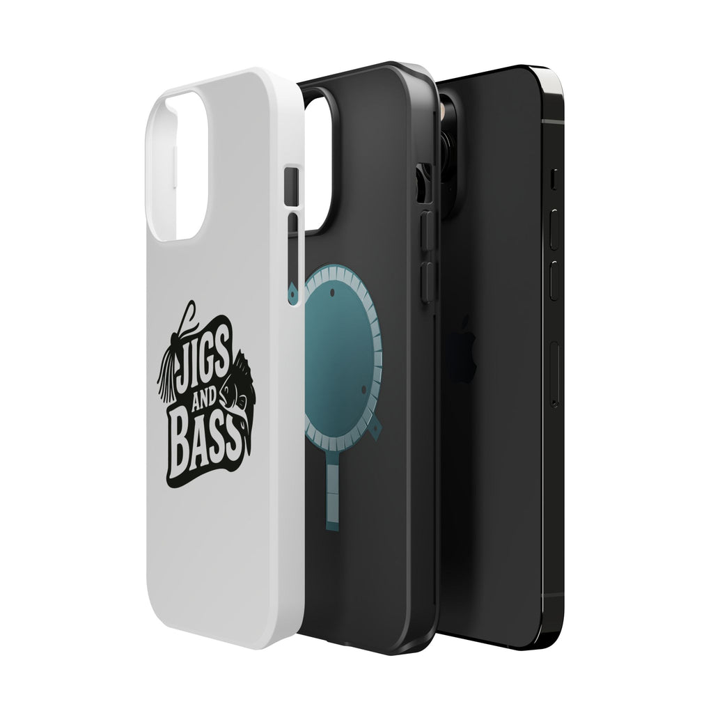 Fishing Enthusiast Impact-Resistant Phone Case - "Jigs and Bass" Design