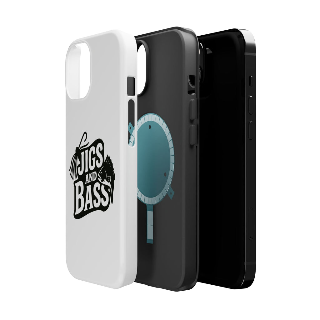 Fishing Enthusiast Impact-Resistant Phone Case - "Jigs and Bass" Design