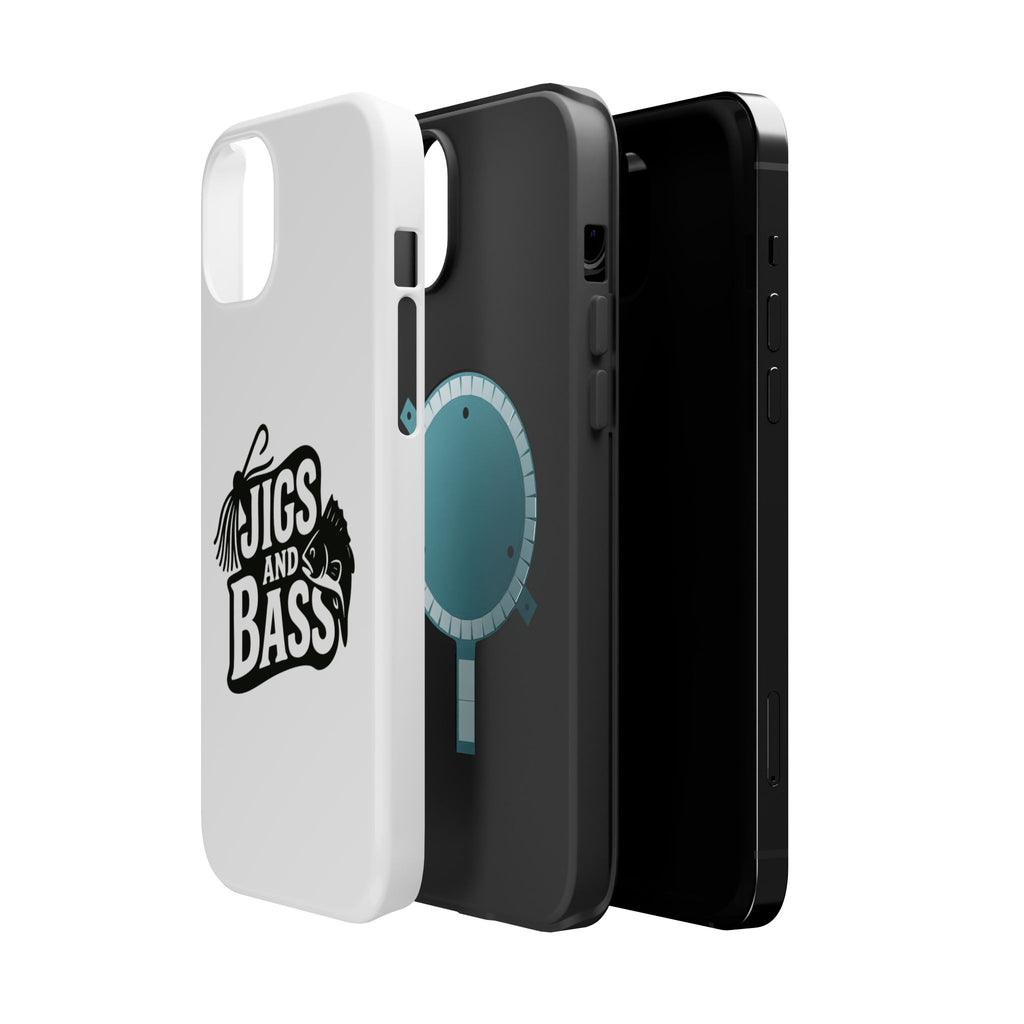 Fishing Enthusiast Impact-Resistant Phone Case - "Jigs and Bass" Design
