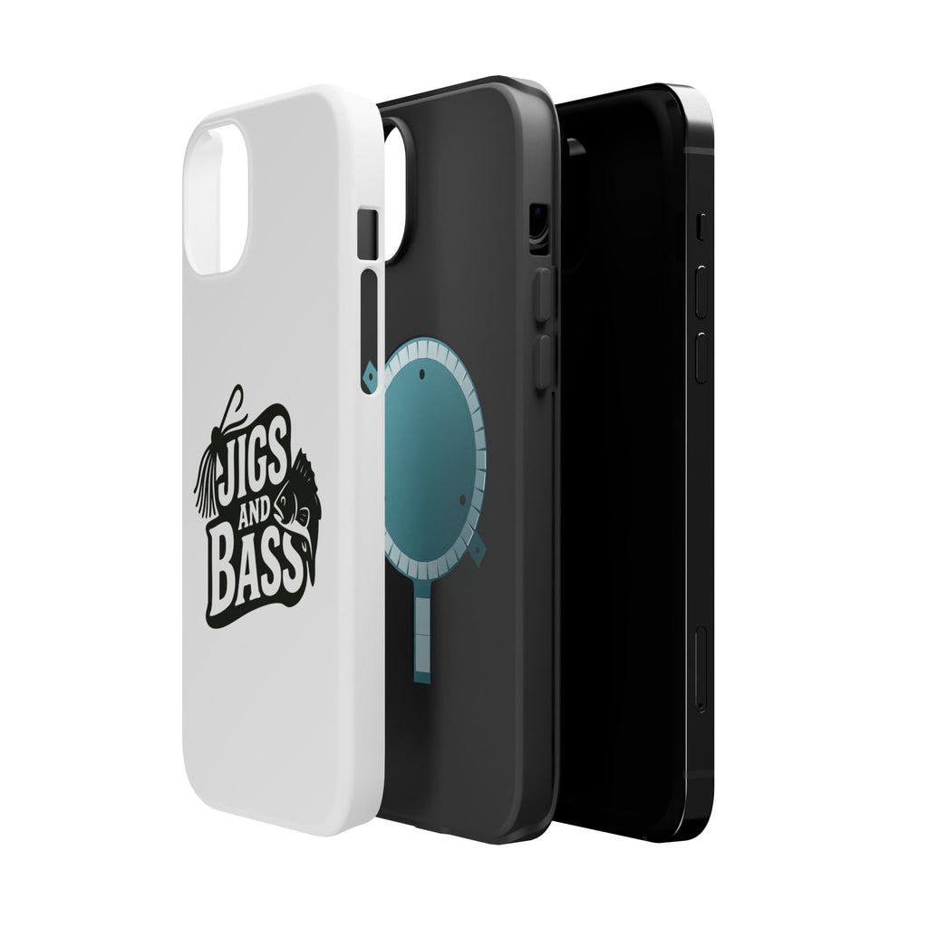 Fishing Enthusiast Impact-Resistant Phone Case - "Jigs and Bass" Design